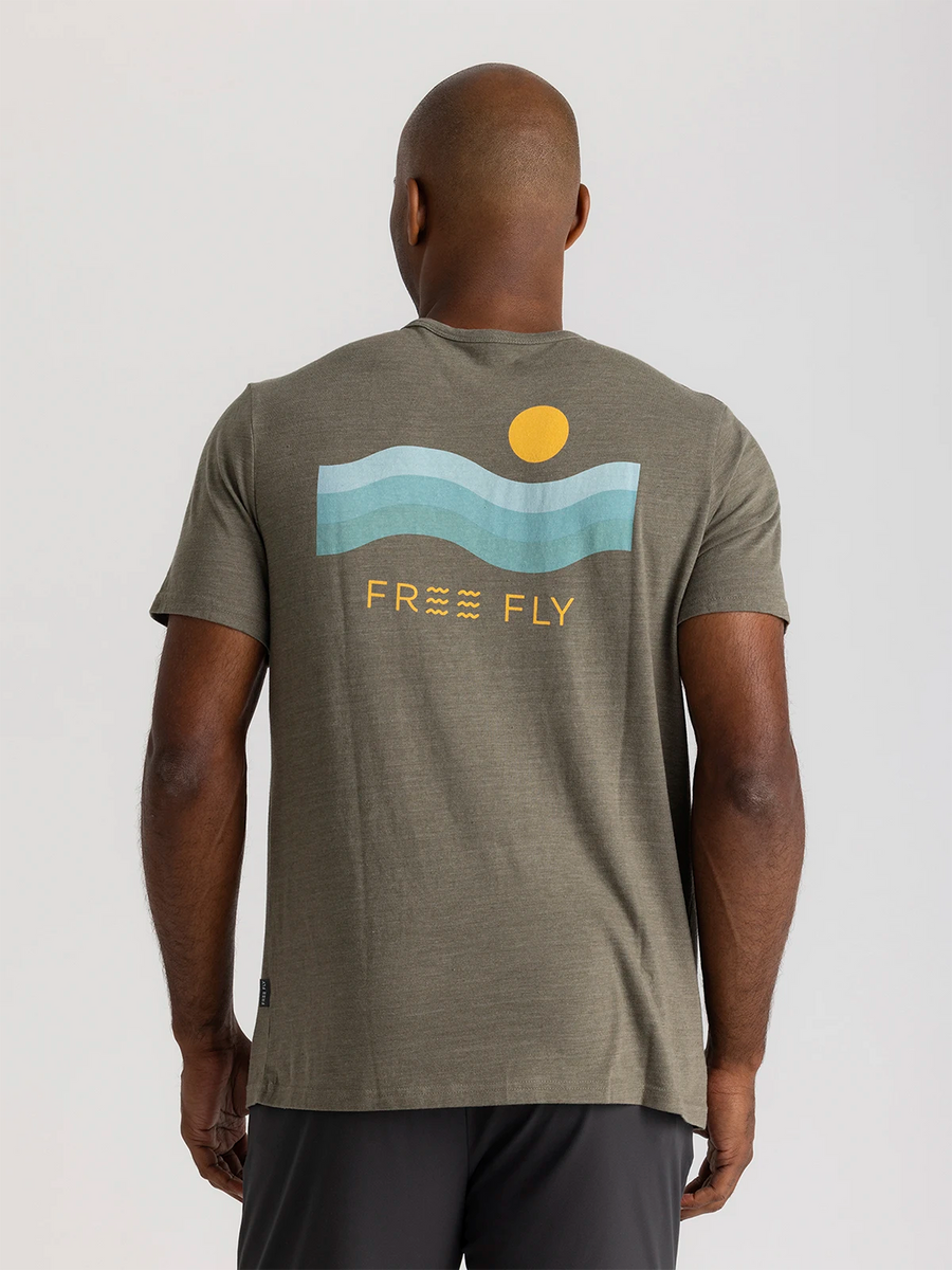 MEN'S DOWNSTREAM HEATHER FATIGUE POCKET TEE
