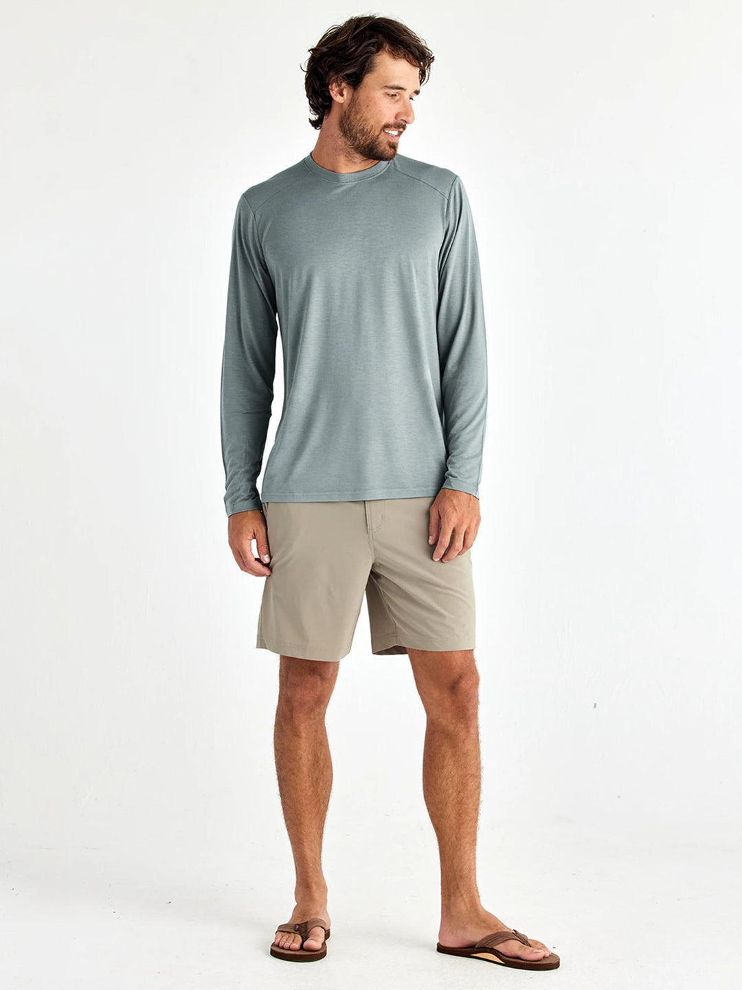 MEN'S SLATE BAMBOO LIGHTWEIGHT LONG SLEEVE