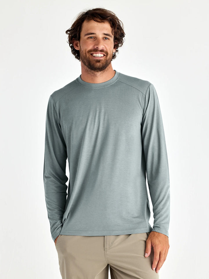 MEN'S SLATE BAMBOO LIGHTWEIGHT LONG SLEEVE