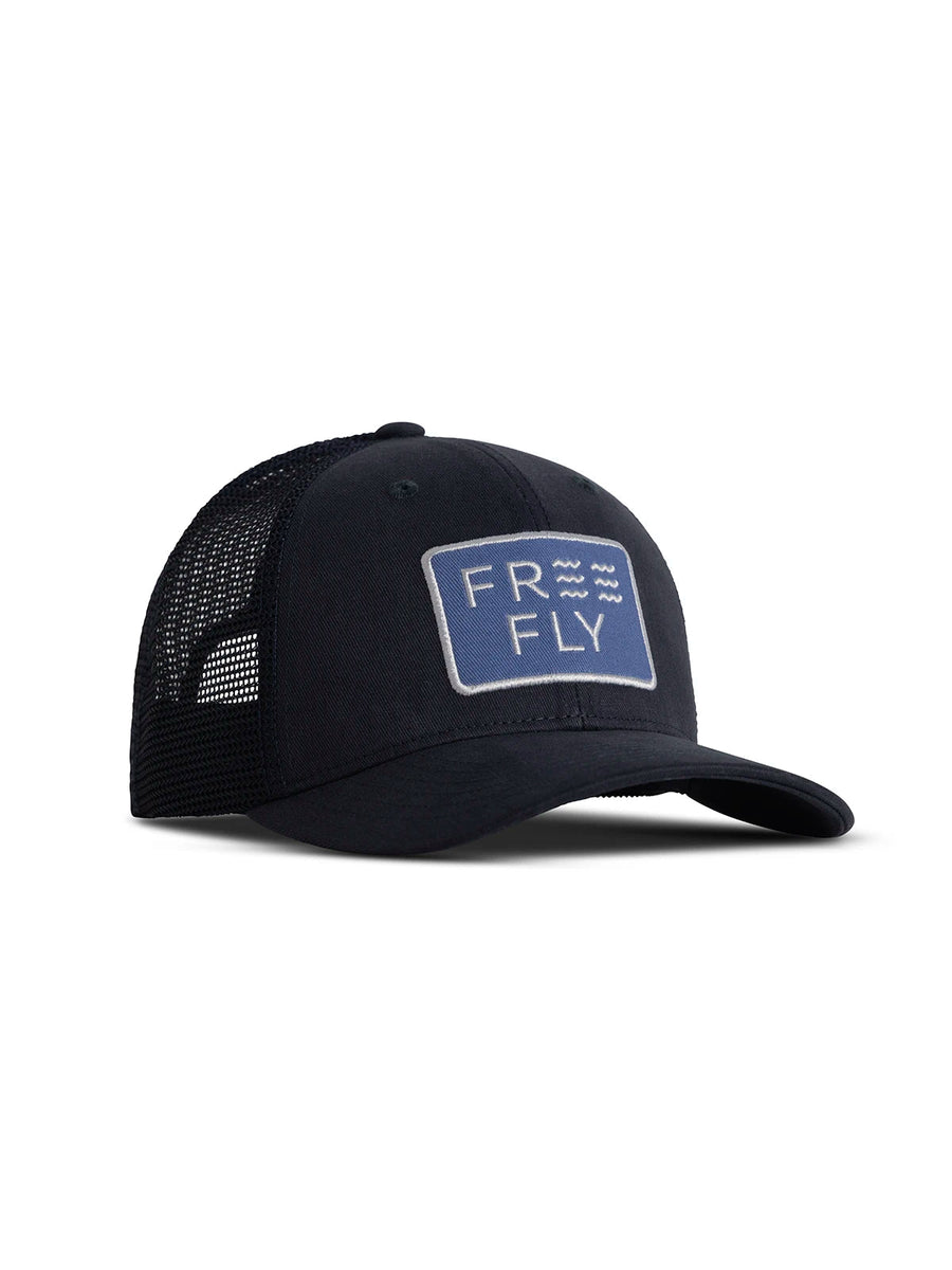 NAVY WAVE TRUCKER HAT
