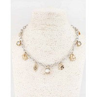 FLYNN GOLD & SILVER CHARM NECKLACE
