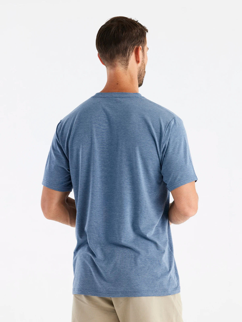 MEN'S HEATHER DEEPWATER FLEX POCKET TEE
