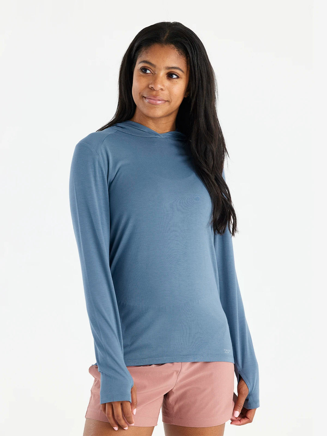 SLATE BLUE BAMBOO SHADE HOODIE II