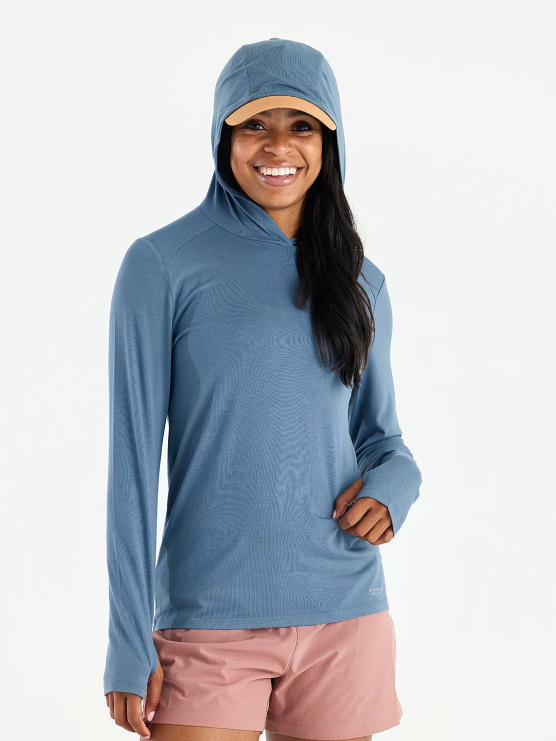 SLATE BLUE BAMBOO SHADE HOODIE II