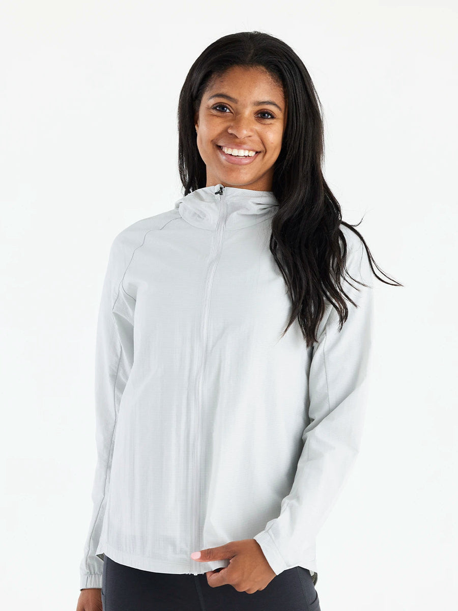 WOMEN'S LIGHT GREY HEADWIND JACKET
