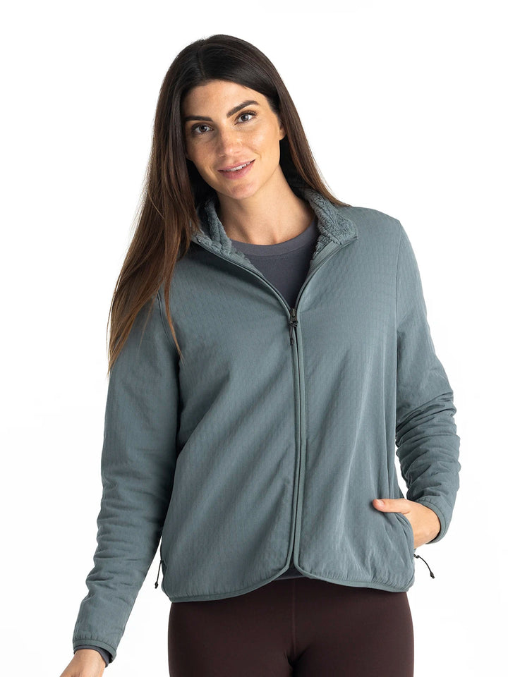 STORMY SEA GRIDBACK FLEECE JACKET