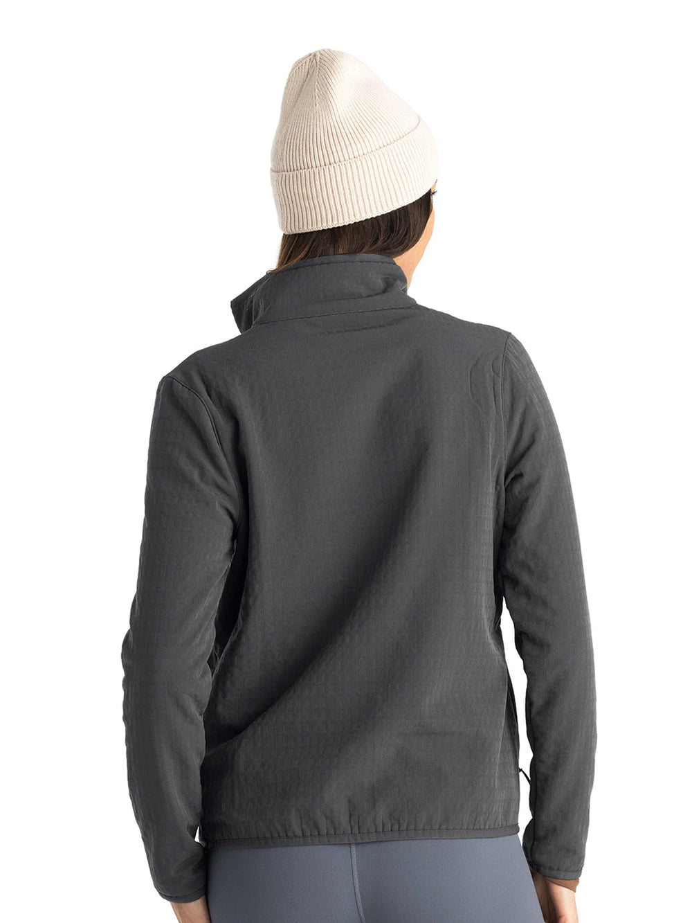 BLACK SAND GRIDBACK FLEECE JACKET
