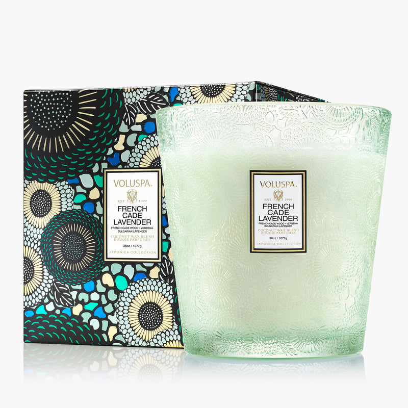 FRENCH CADE LAVENDER 3 HEARTH CANDLE
