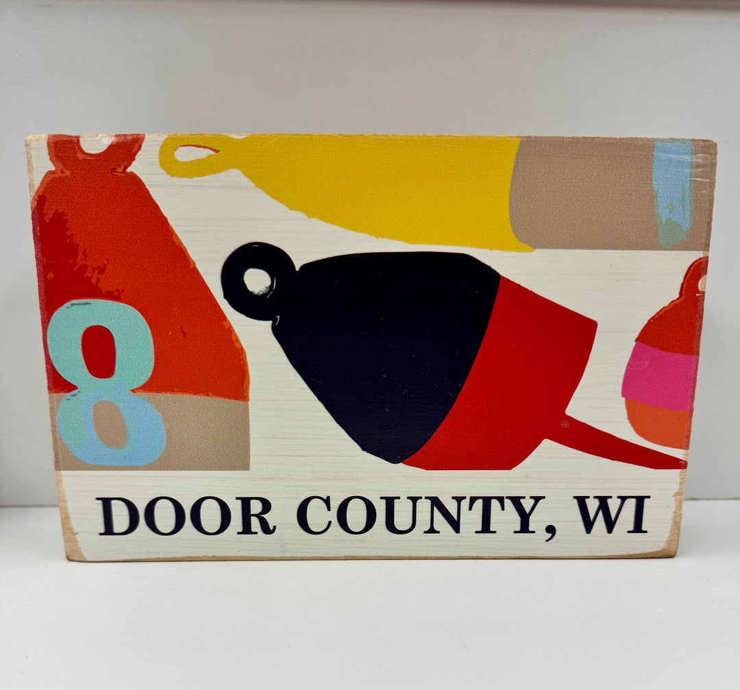 DOOR COUNTY, WI BUOYS BLOCK SIGN