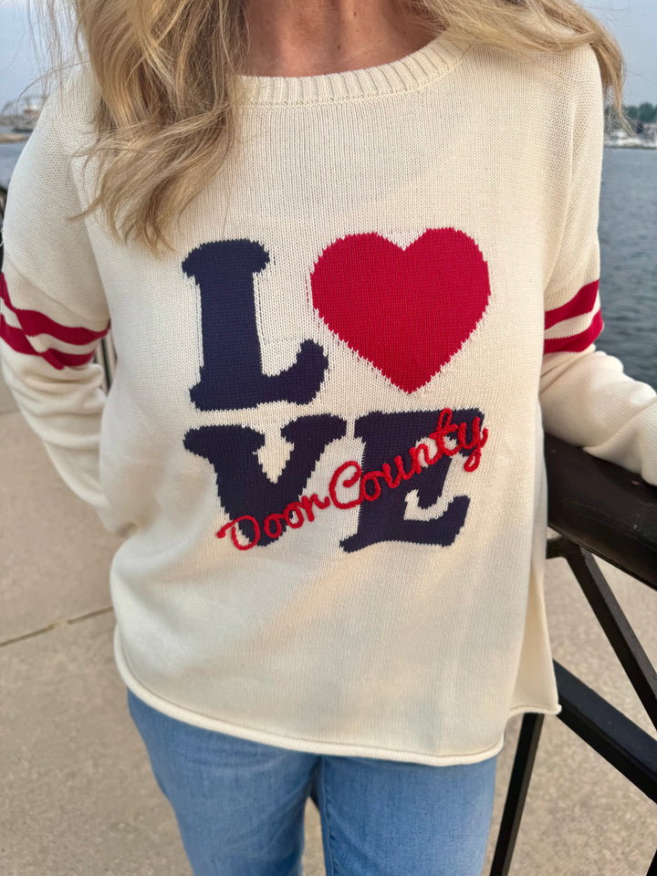 LOVE DOOR COUNTY BOXY SWEATER