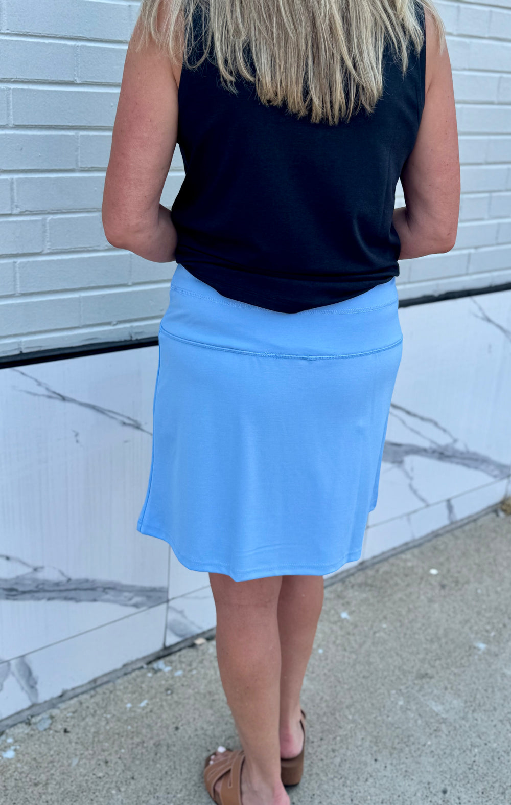 NIKKI CLEAR PERI PULL ON SKORT

