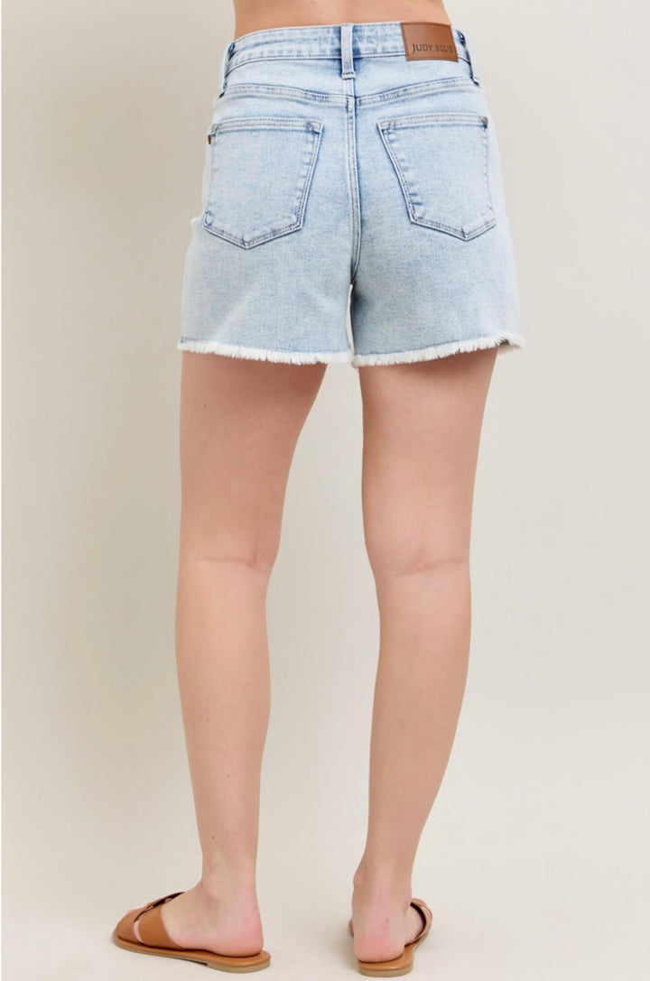 FAITH HIGH WAIST CUT-OFF SHORTS