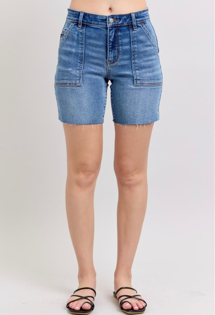 HOPE MID RISE BERMUDA SHORTS