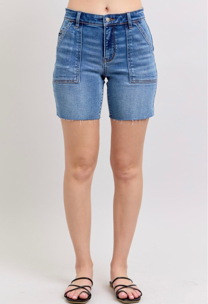 HOPE MID RISE BERMUDA SHORTS