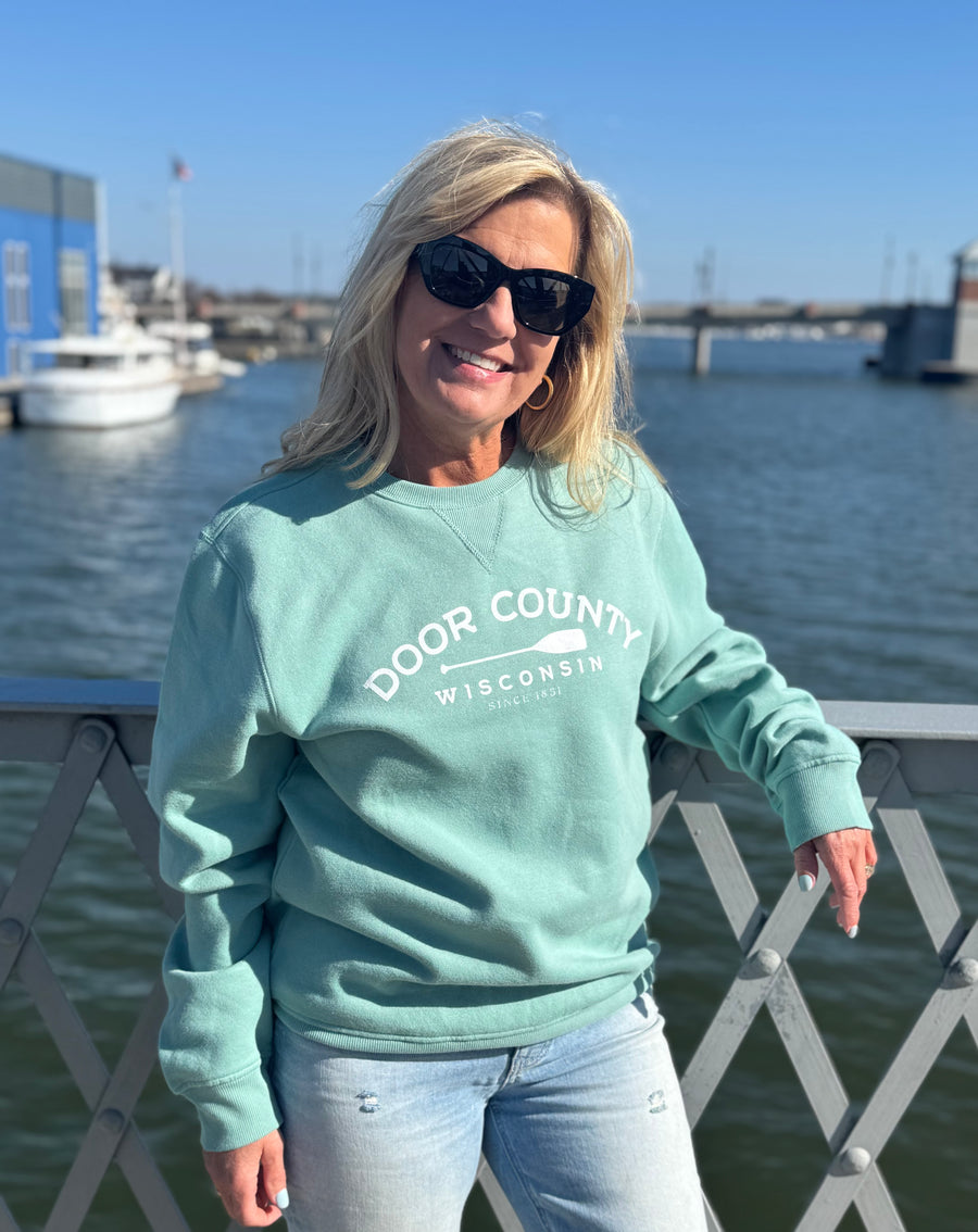 AGAVE DOOR COUNTY OAR EVERYDAY CREW SWEATSHIRT
