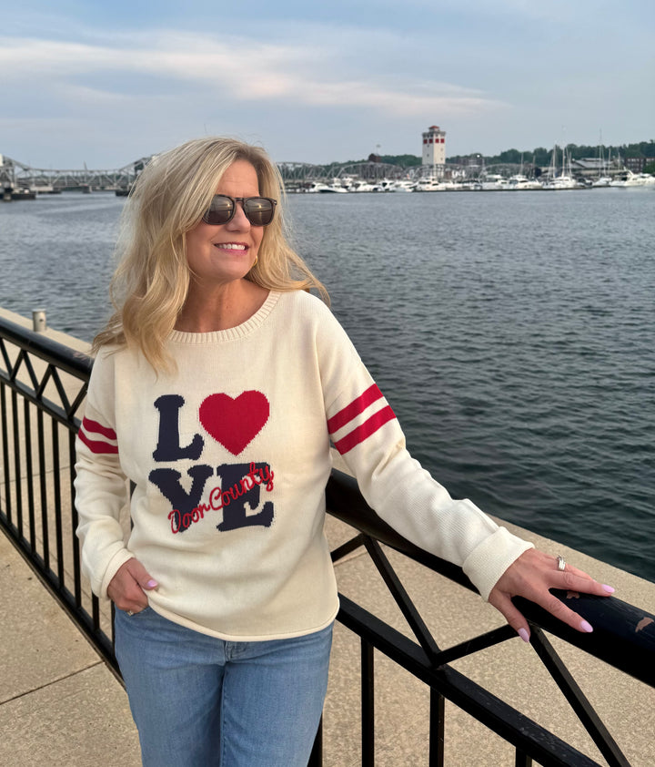 LOVE DOOR COUNTY BOXY SWEATER