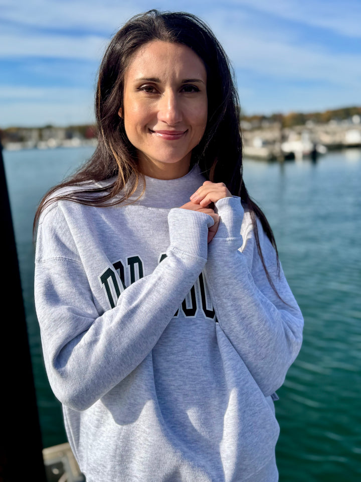 DOOR COUNTY MOCK NECK SWEATSHIRT