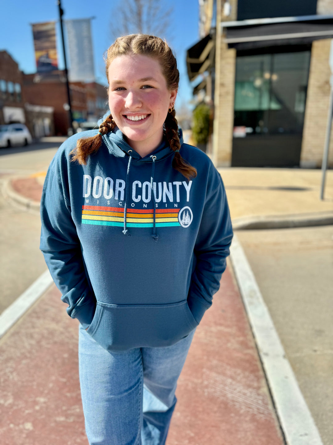 DOOR COUNTY WISCONSIN  RESERVE HOODED SWEATSHIRT
