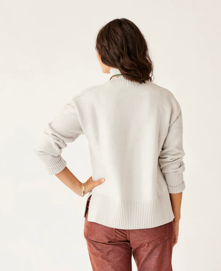 WOODWARD LIGHT GREY HEATHER SWEATER