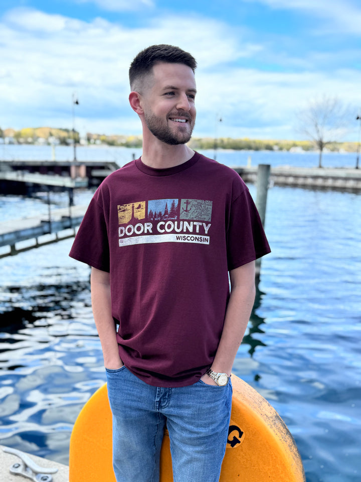 DOOR COUNTY, WI ICONS T-SHIRT