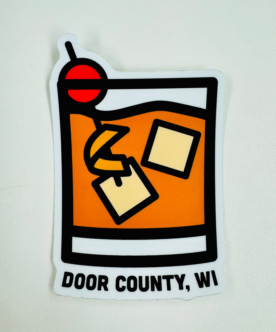 OLD FASHIONED DOOR COUNTY, WI STICKER