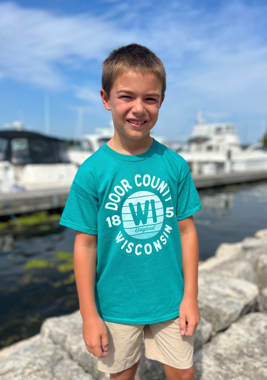 KIDS DOOR COUNTY TEAL PALMER CIRCL
