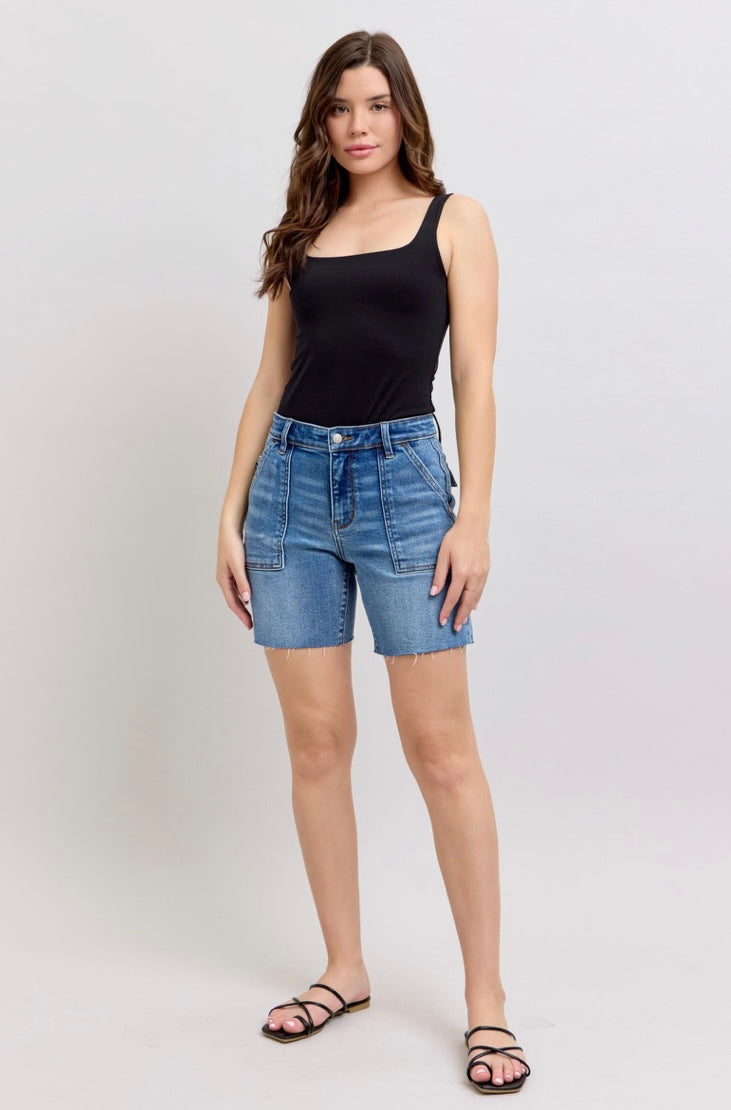 HOPE MID RISE BERMUDA SHORTS