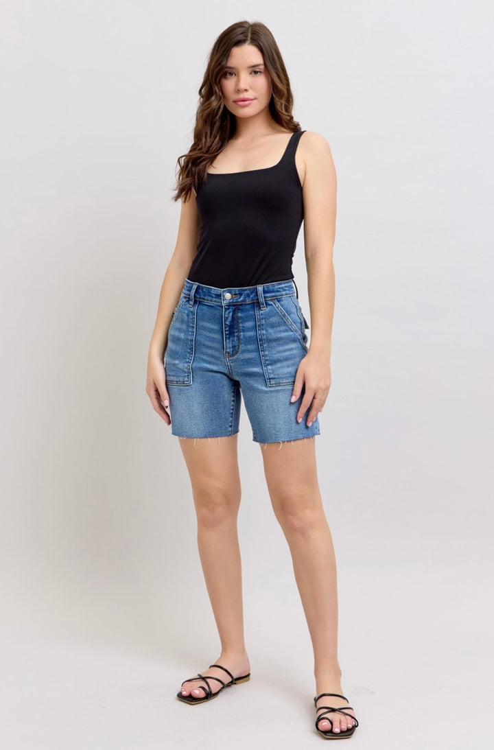 HOPE MID RISE BERMUDA SHORTS