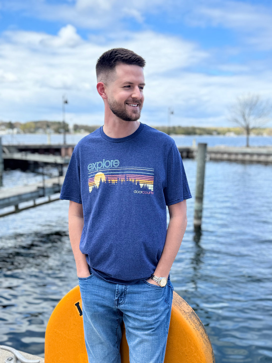 EXPLORE DOOR COUNTY, WI DRIFTER TEE
