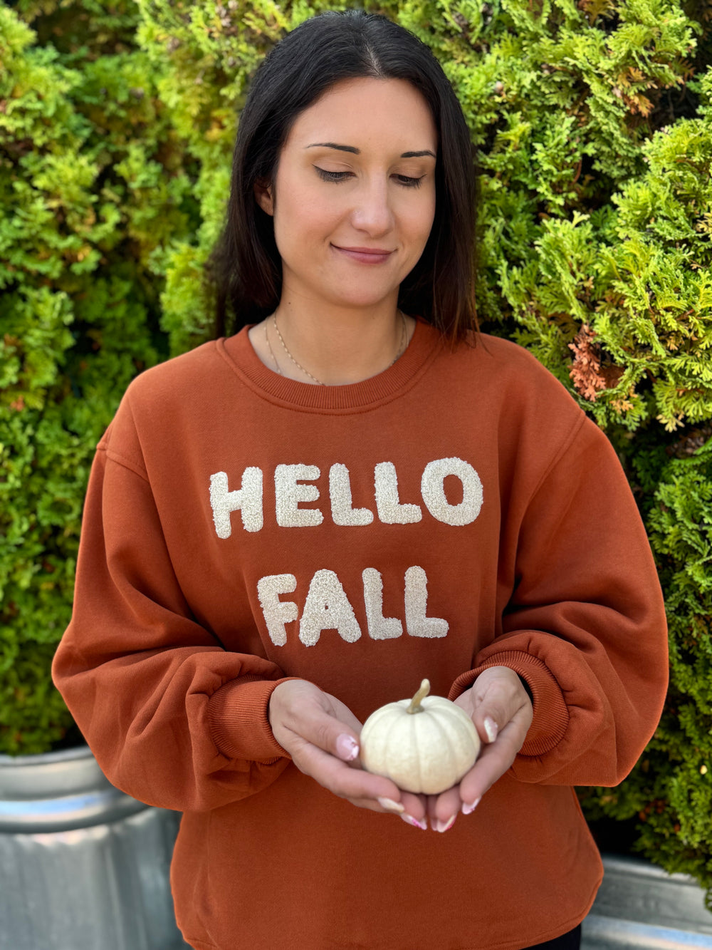 HELLO FALL CREW SWEATSHIRT
