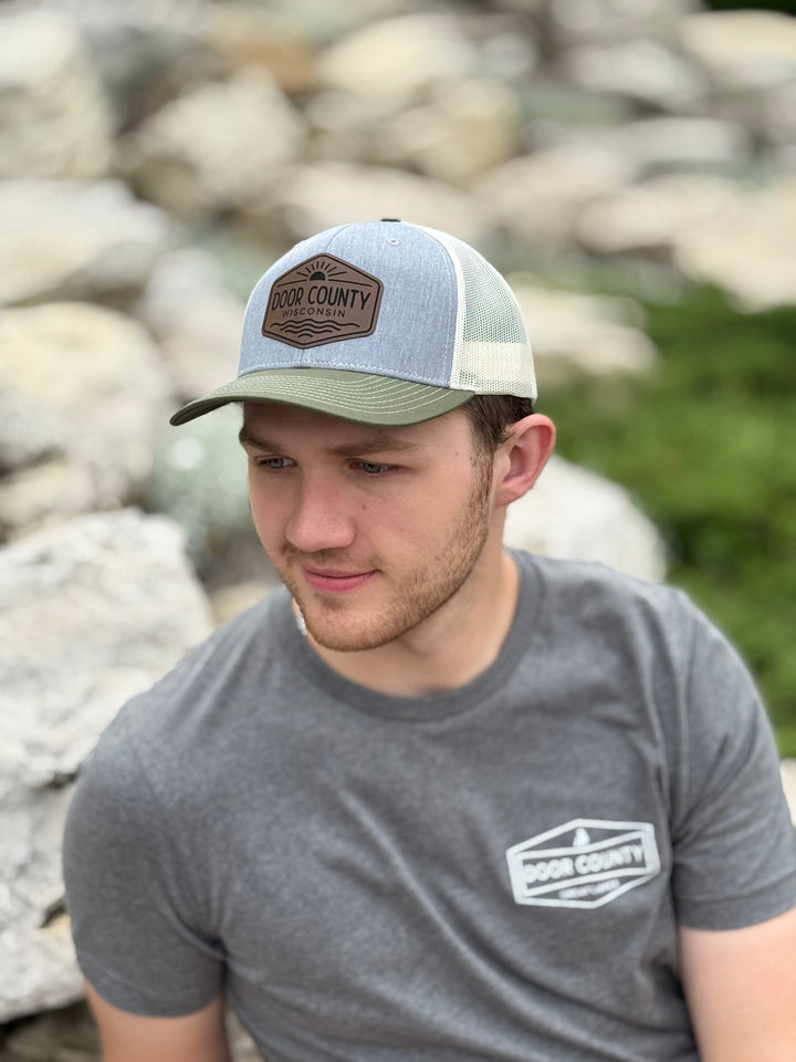 DOOR COUNTY CRUZIN SUN/WAVES TRUCKER HAT