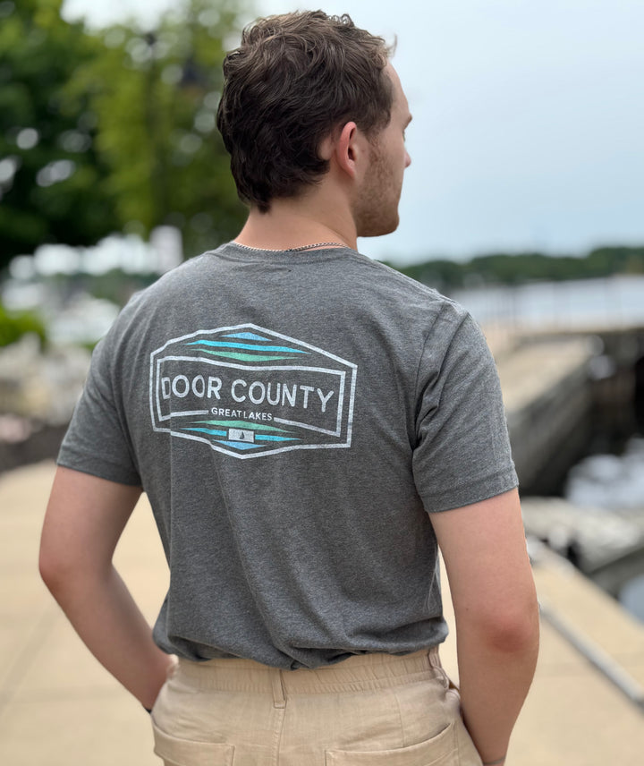 DOOR COUNTY GRAPHITE SAILBOAT TEE