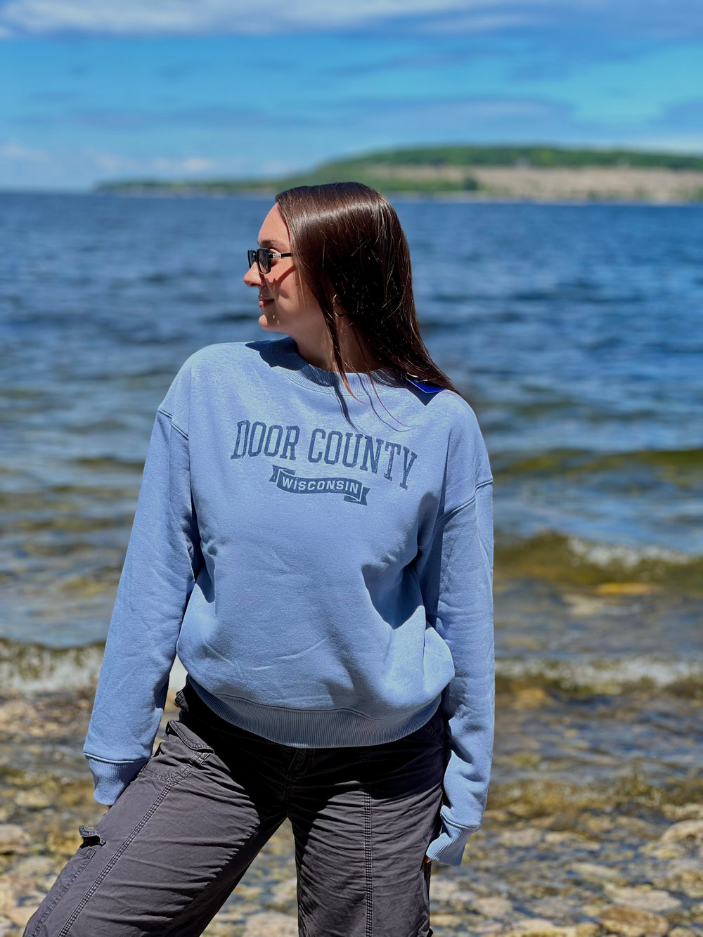 DOOR COUNTY WISCONSIN WILDFLOWER TRIUMPH CHAMPION CREW SWEATSHIRT
