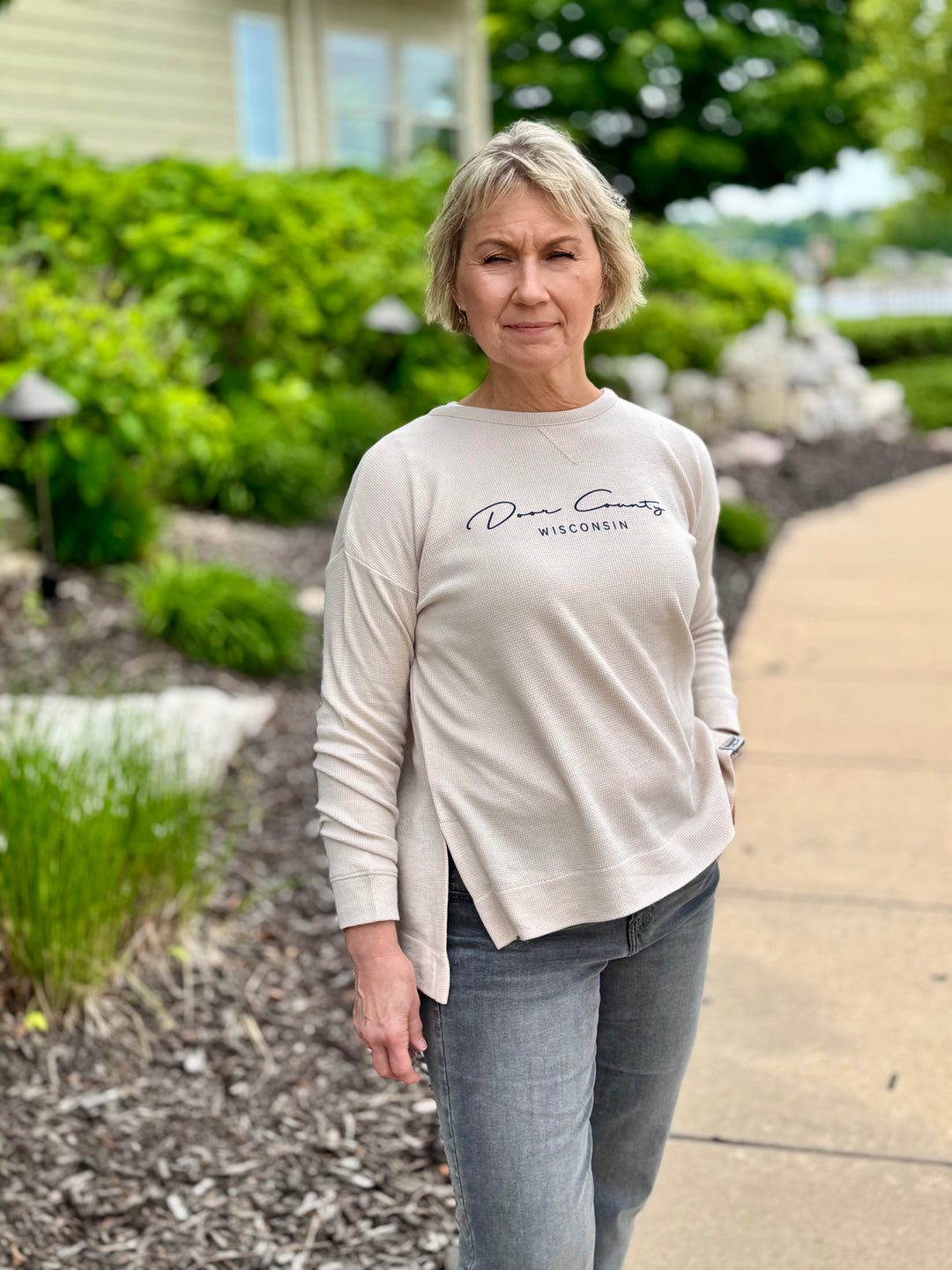 BONE WOMEN'S DOOR COUNTY WISCONSIN WAFFLE CREW