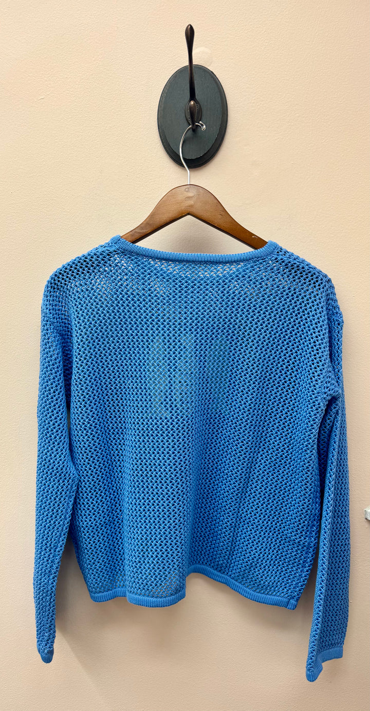 FISH TRIO OPEN KNIT SWEATER