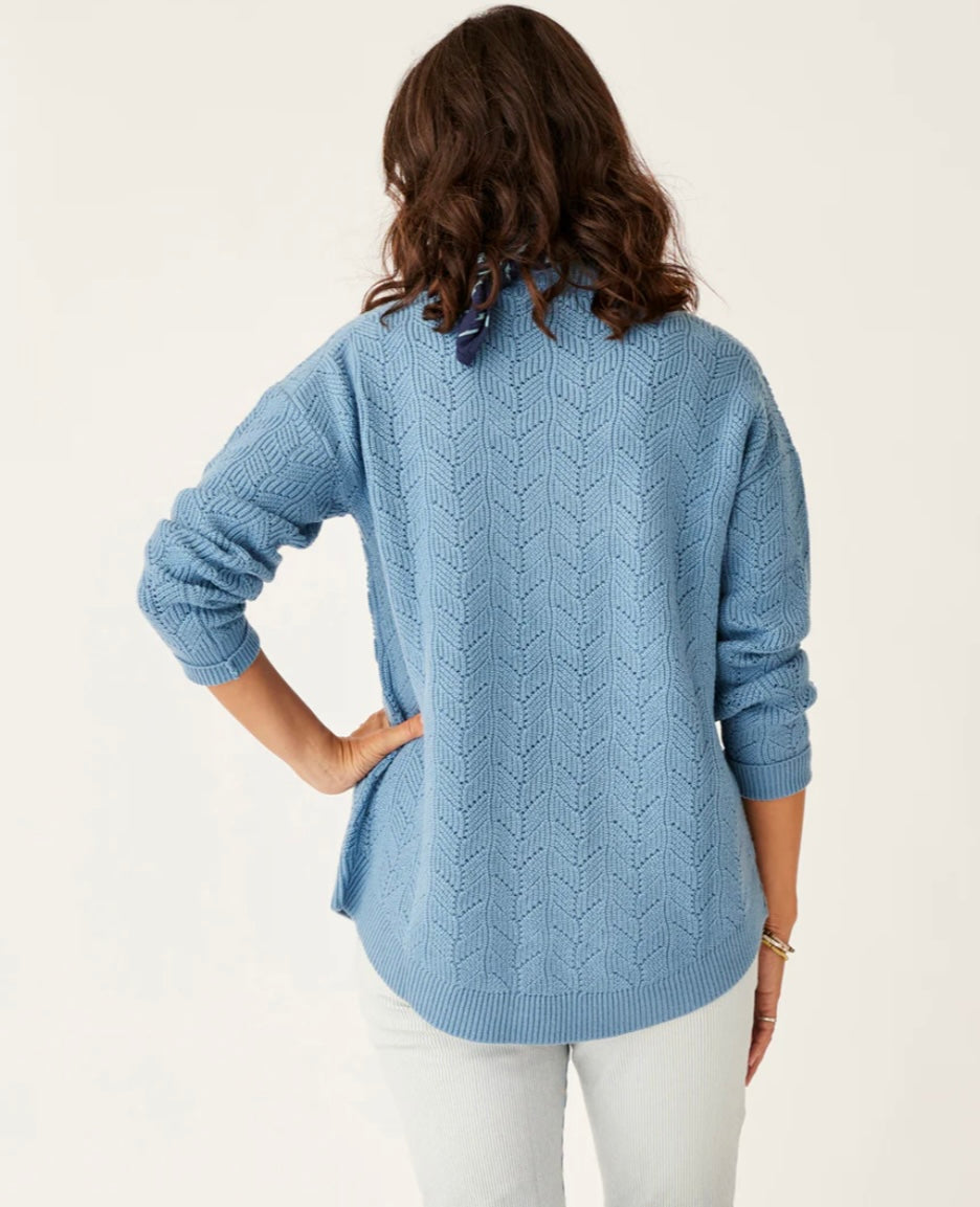 ROCKVALE STORM ALLOVER STITCH SWEATER
