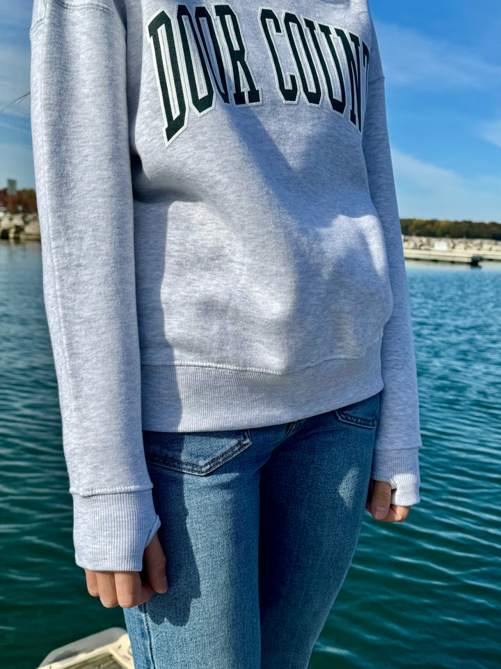 DOOR COUNTY MOCK NECK SWEATSHIRT