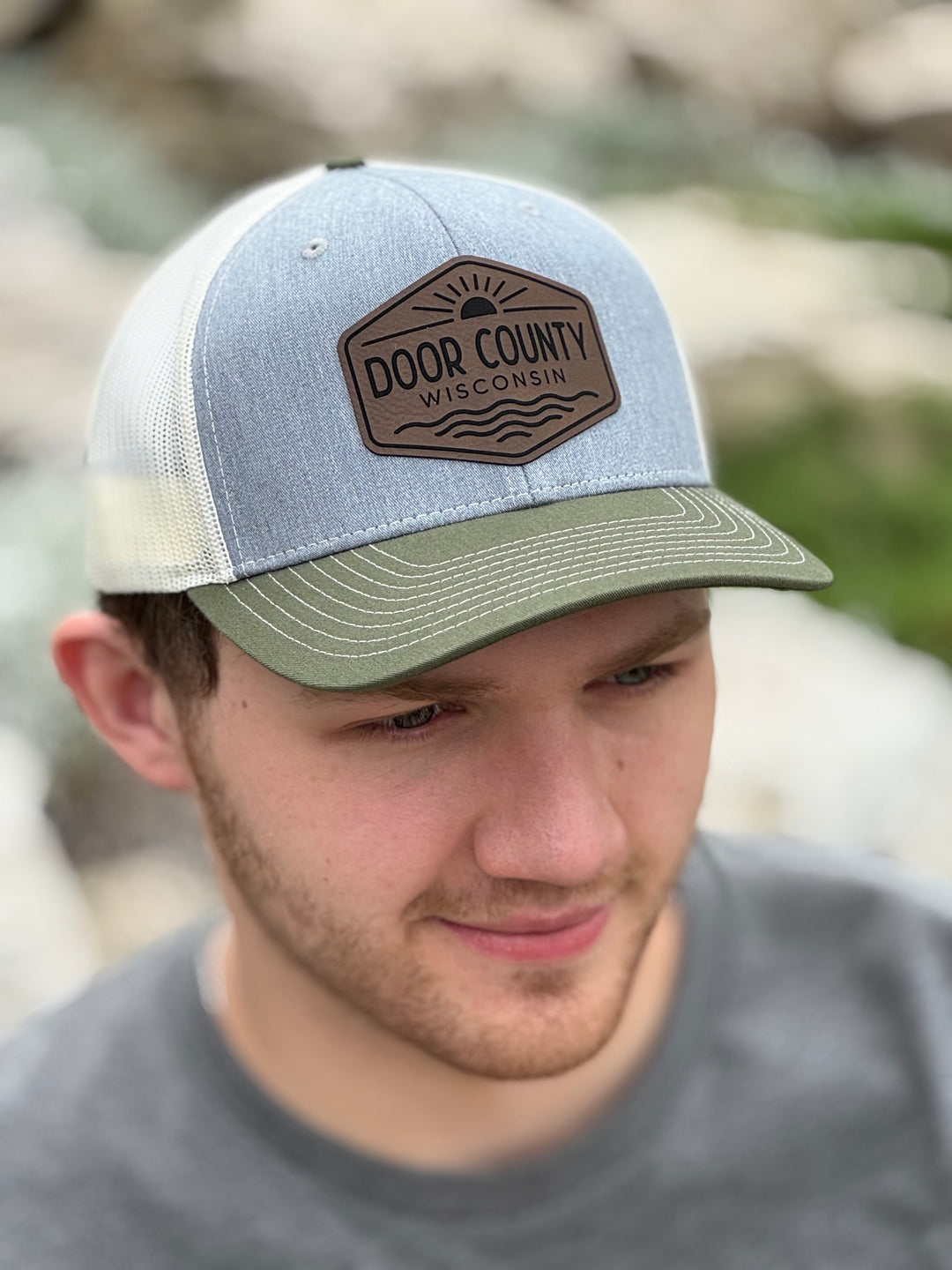 DOOR COUNTY CRUZIN SUN/WAVES TRUCKER HAT