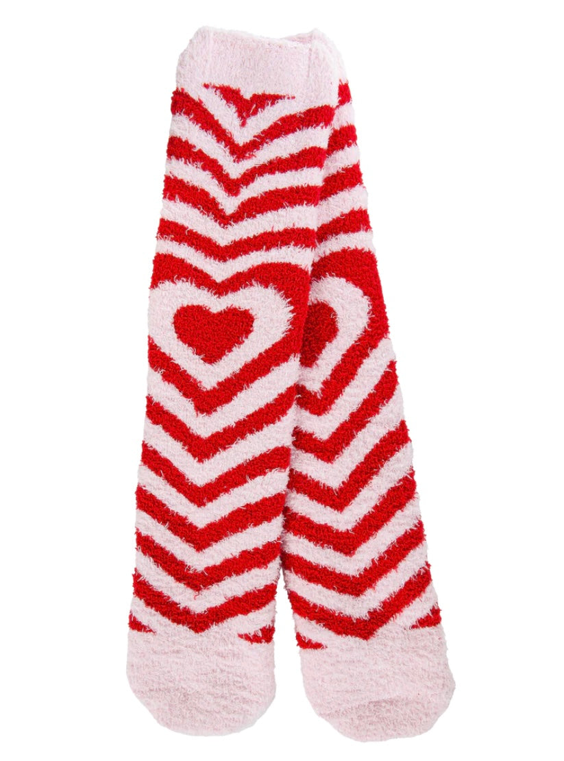 HEART PANORAMA COZY CREW SOCKS
