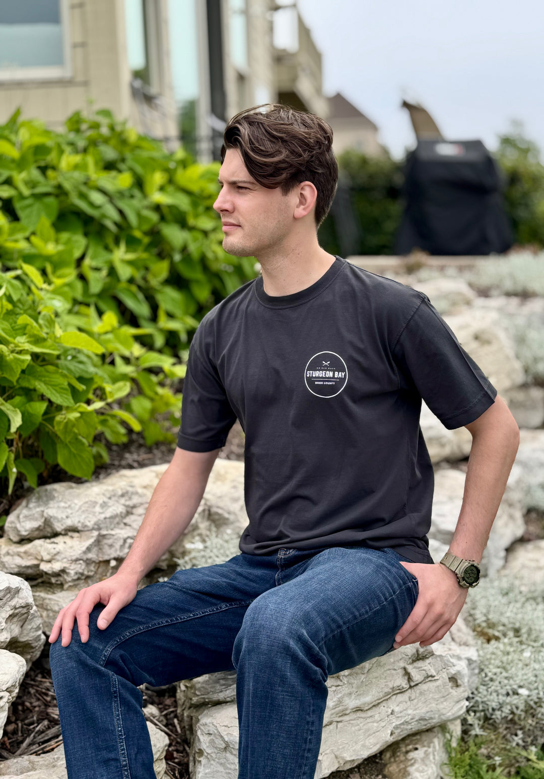 STURGEON BAY CROSSED OARS TEE