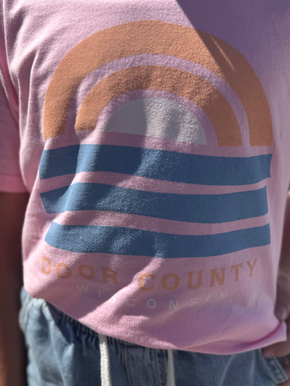 YOUTH DOOR COUNTY SUNSET OVER THE BAY T-SHIRT
