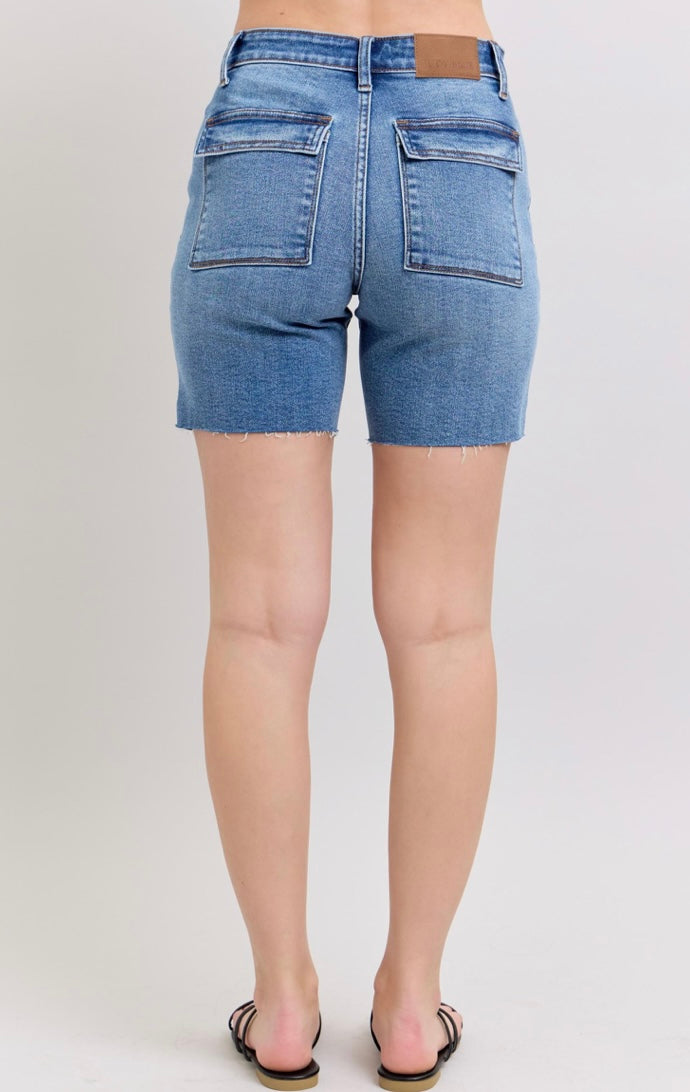 HOPE MID RISE BERMUDA SHORTS