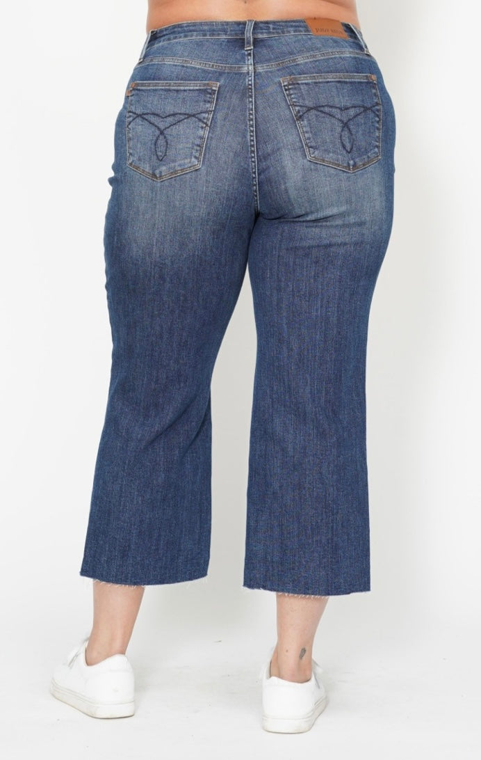 PLUS MARGOT WIDE LEG CROP JEANS
