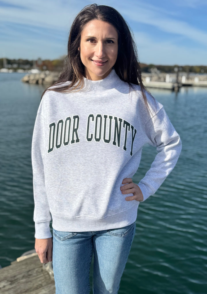 DOOR COUNTY MOCK NECK SWEATSHIRT