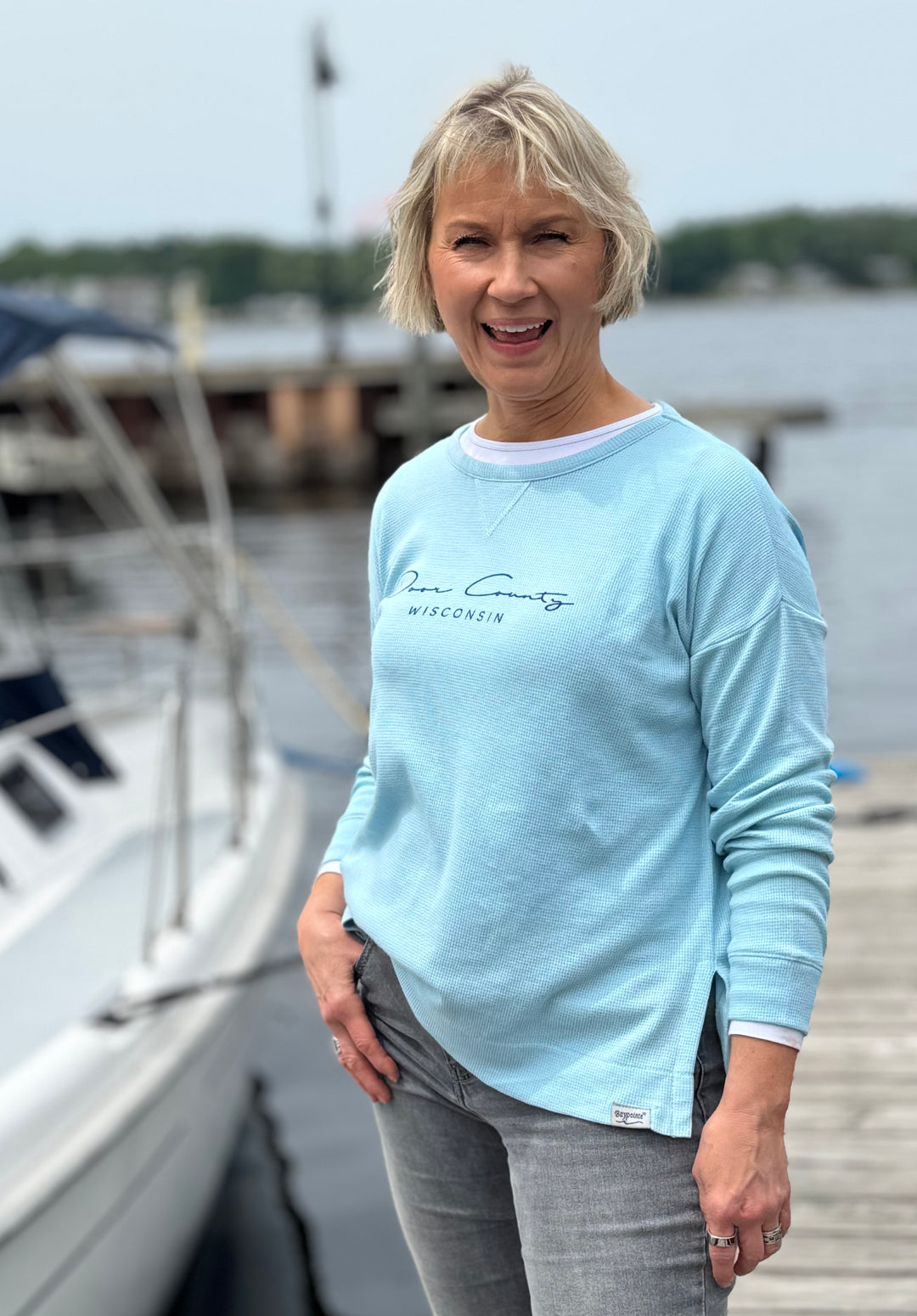 SKY WOMEN'S DOOR COUNTY WISCONSIN WAFFLE CREW