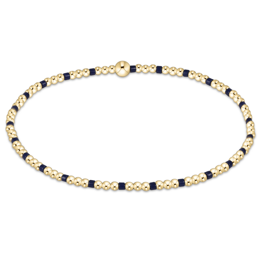 MATTE NAVY GAMEDAY HOPE SINCERITY 2MM BRACELET
