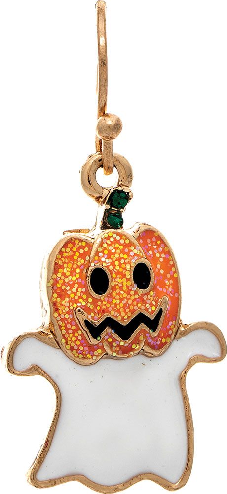 JACKO-LANTERN GHOST EARRINGS