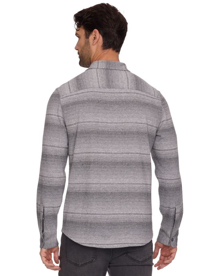 MEN'S GREY COMBO HERO STRETCH FLANNEL SHIRT
