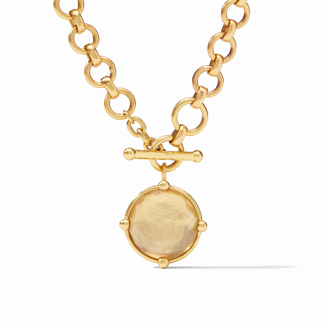HONEYBEE DEMI IRIDESCENT CHAMPAGNE STATEMENT NECKLACE