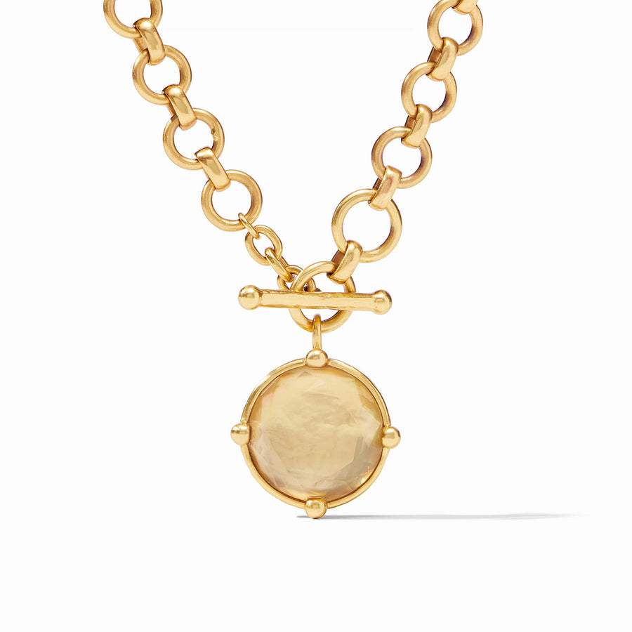 HONEYBEE DEMI IRIDESCENT CHAMPAGNE STATEMENT NECKLACE
